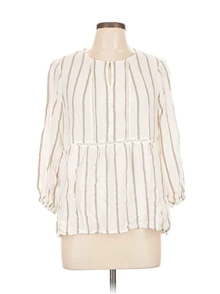 Click to view more detailed imagery on our partner's website Pre-owned Fever Long Sleeve Blouse In White