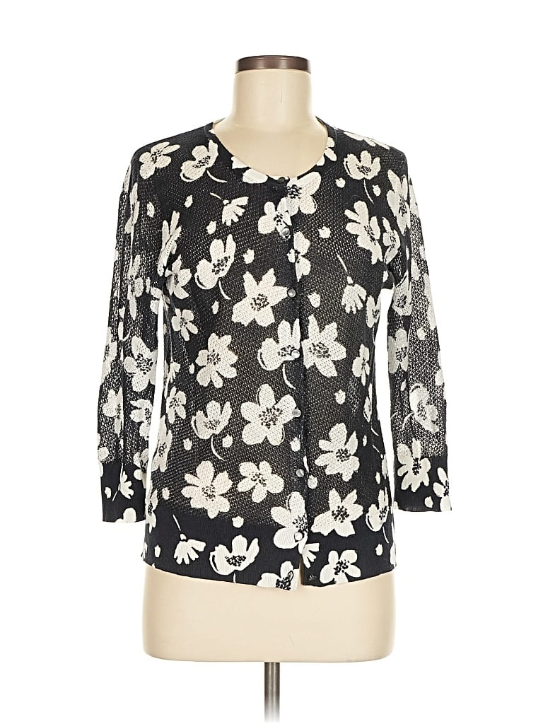 Pre-owned Ann Taylor Cardigan Sweater In Black