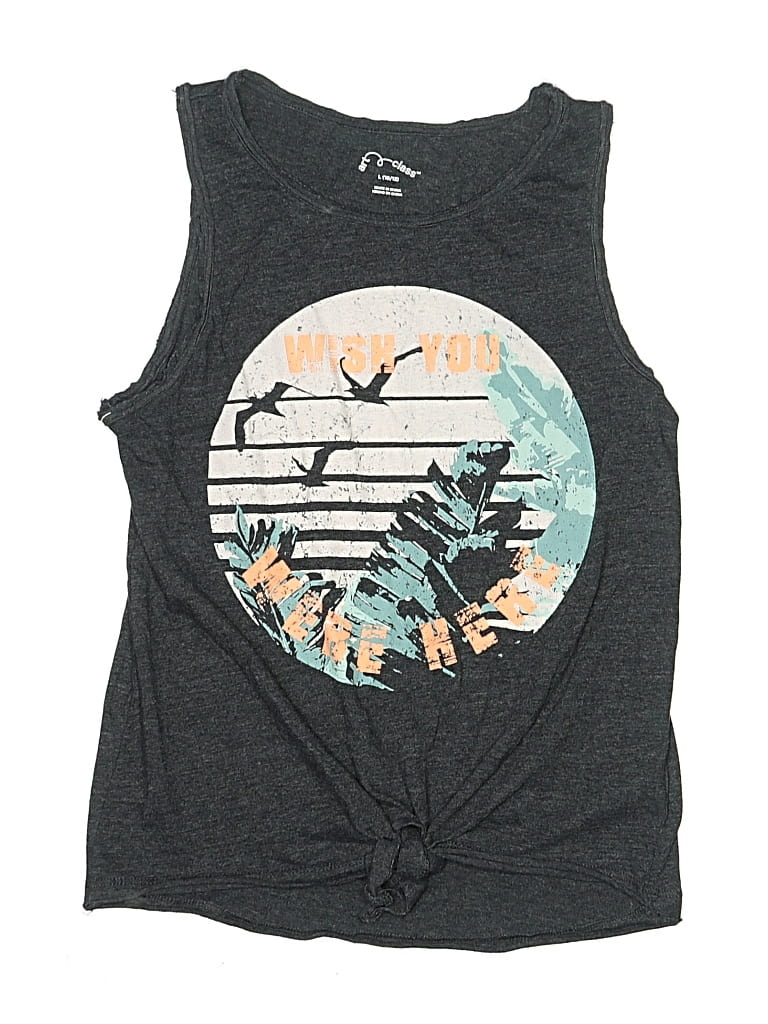 Pre-owned Art Class Kids' Sleeveless T-shirt In Gray