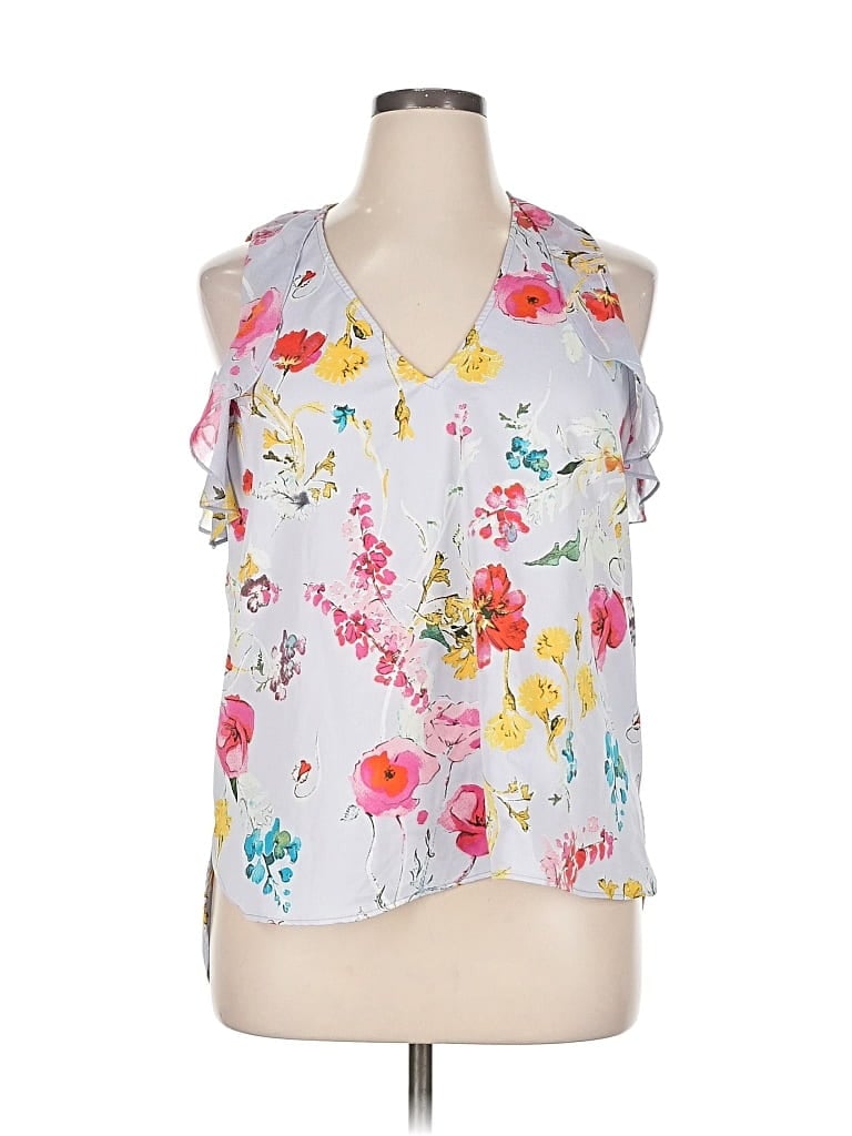 Pre-owned Rachel Rachel Roy Sleeveless Blouse In Silver