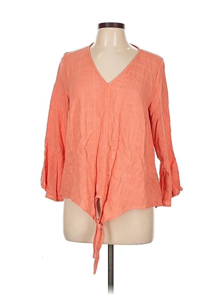 Pre-owned Torrid 3/4 Sleeve Blouse In Orange