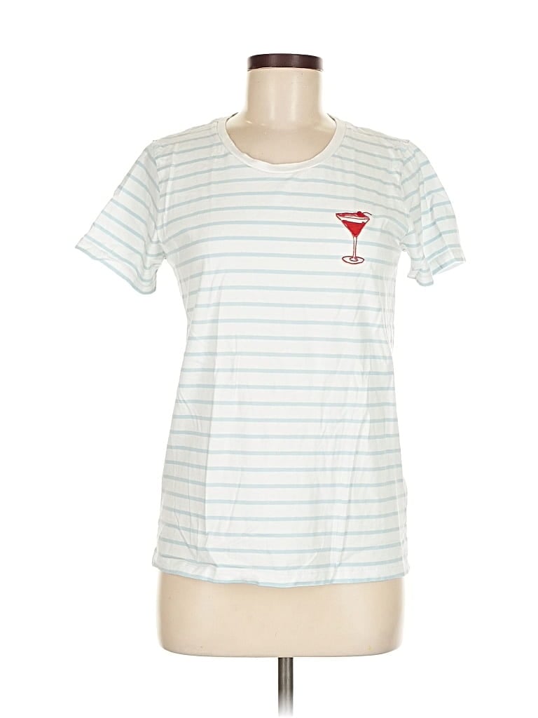 Pre-owned J.crew Factory Store Short Sleeve T-shirt In White