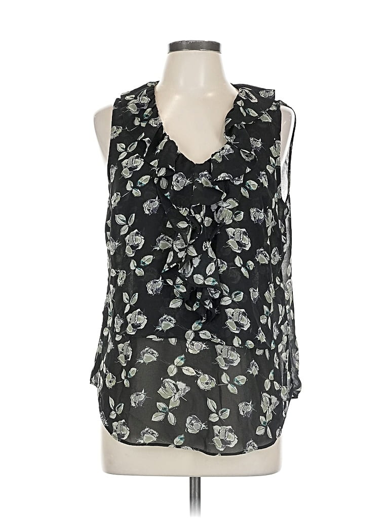 Pre-owned Ann Taylor Loft Outlet Sleeveless Blouse In Black