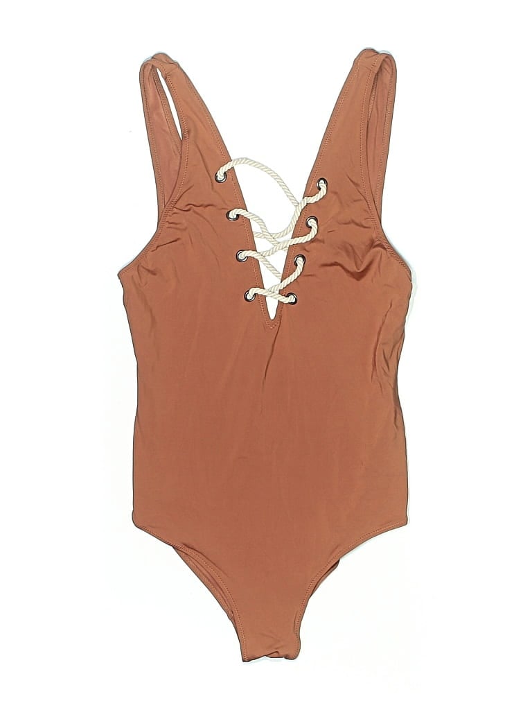 Pre-owned H&m One Piece Swimsuit In Brown