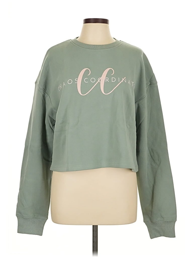 Pre-owned 2 To 5 Designs Sweatshirt In Green