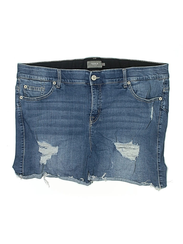 Pre-owned Torrid Denim Shorts In Blue