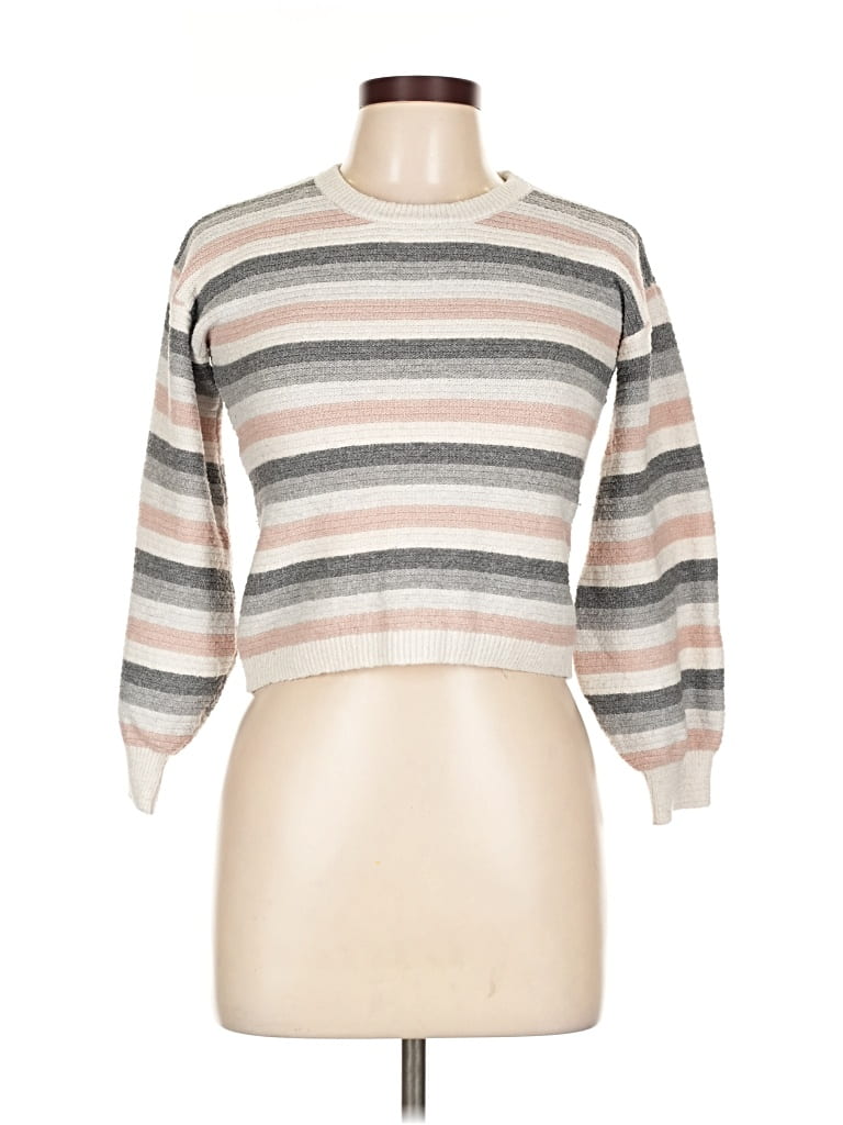 Pre-owned Pink Republic Pullover Sweater In Silver