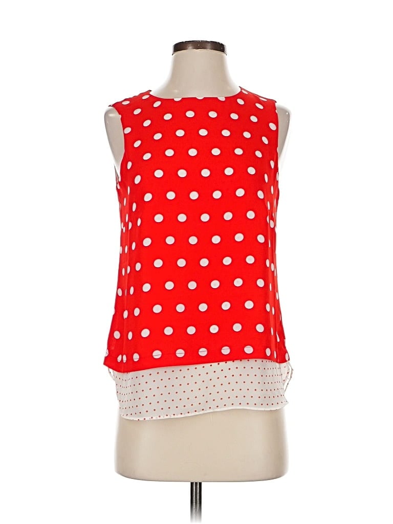 Pre-owned Rose + Olive Sleeveless Top Red Halter Neckline Tops