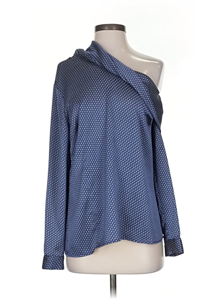 BANANA REPUBLIC Pre-owned Long Sleeve Blouse In Blue