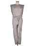 One One Six 100% Cotton Solid Gray Jumpsuit Size L - photo 1