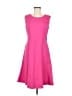 Talbots Solid Pink Casual Dress Size 8 - photo 1