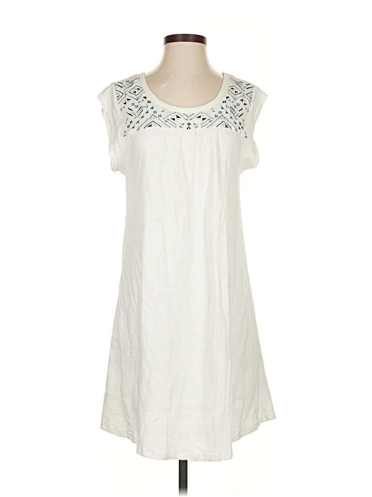 Pre-owned Carve Designs Casual Dress In White