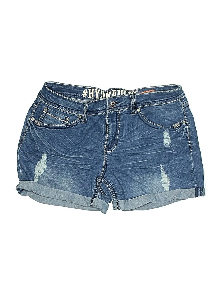Pre-owned Hydraulic Denim Shorts In Blue
