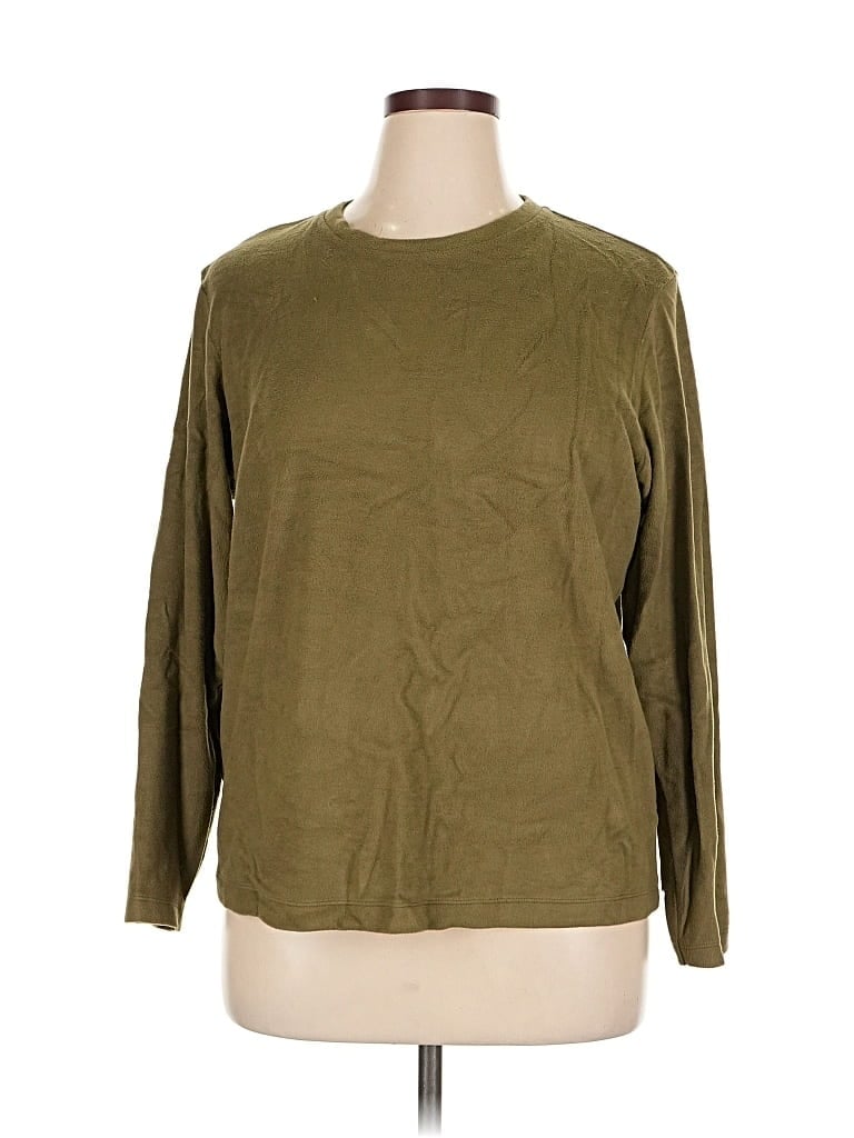 Pre-owned Uniqlo Pullover Sweater In Green
