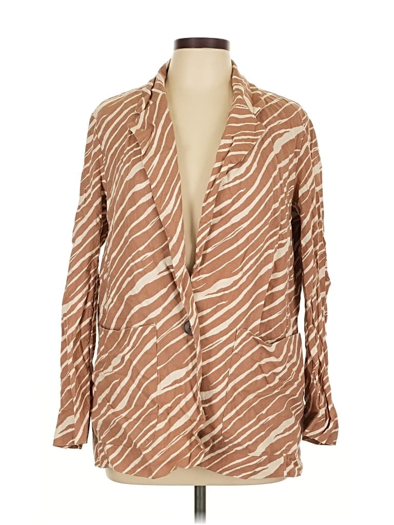 Pre-owned A New Day Blazer Jacket In Brown