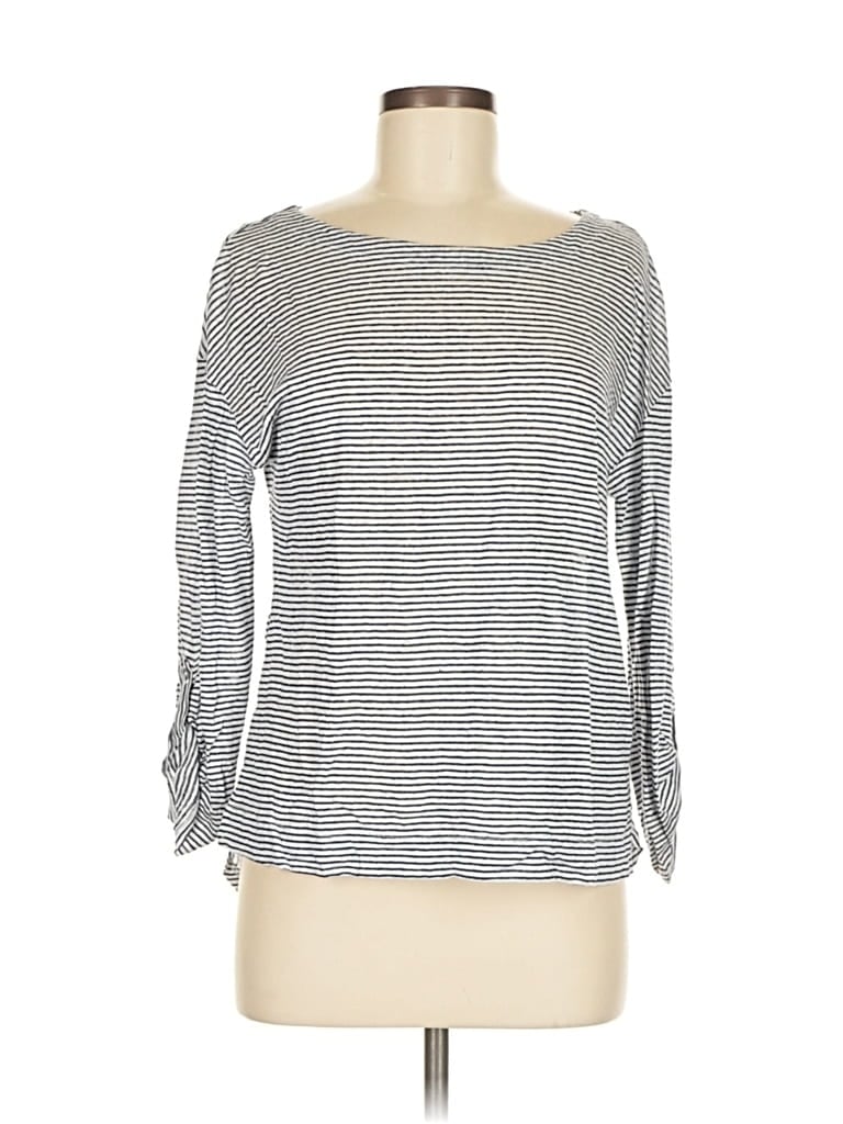 Pre-owned Adrienne Vittadini Pullover Sweater In Silver