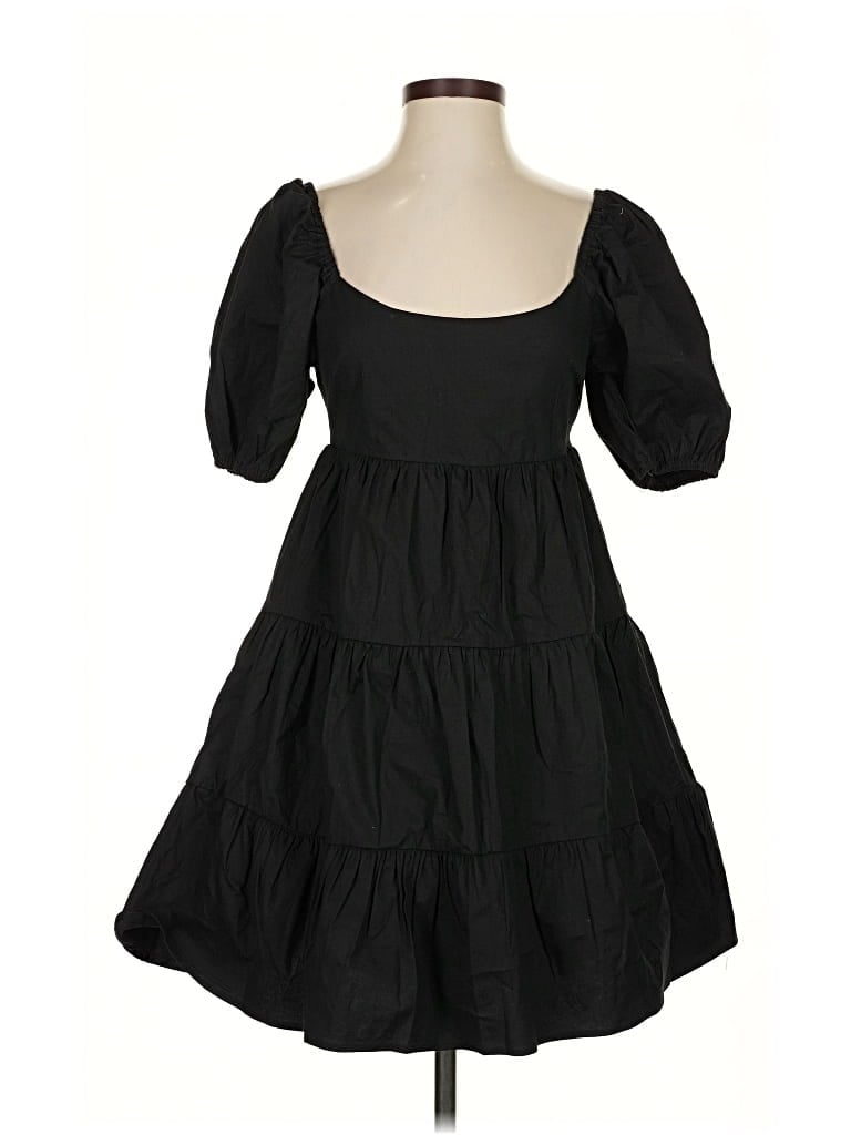 Pre-owned Nia Casual Dress In Black