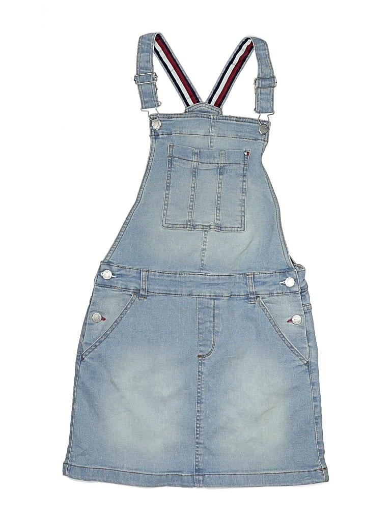 Click to view more detailed imagery on our partner's website Pre-owned Tommy Hilfiger Kids' Overall Dress In Blue