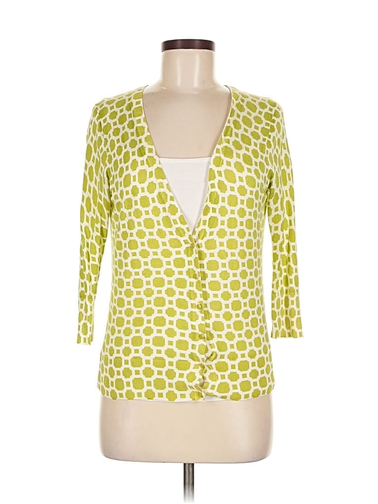 Pre-owned Banana Republic Factory Store Cardigan Sweater In Yellow