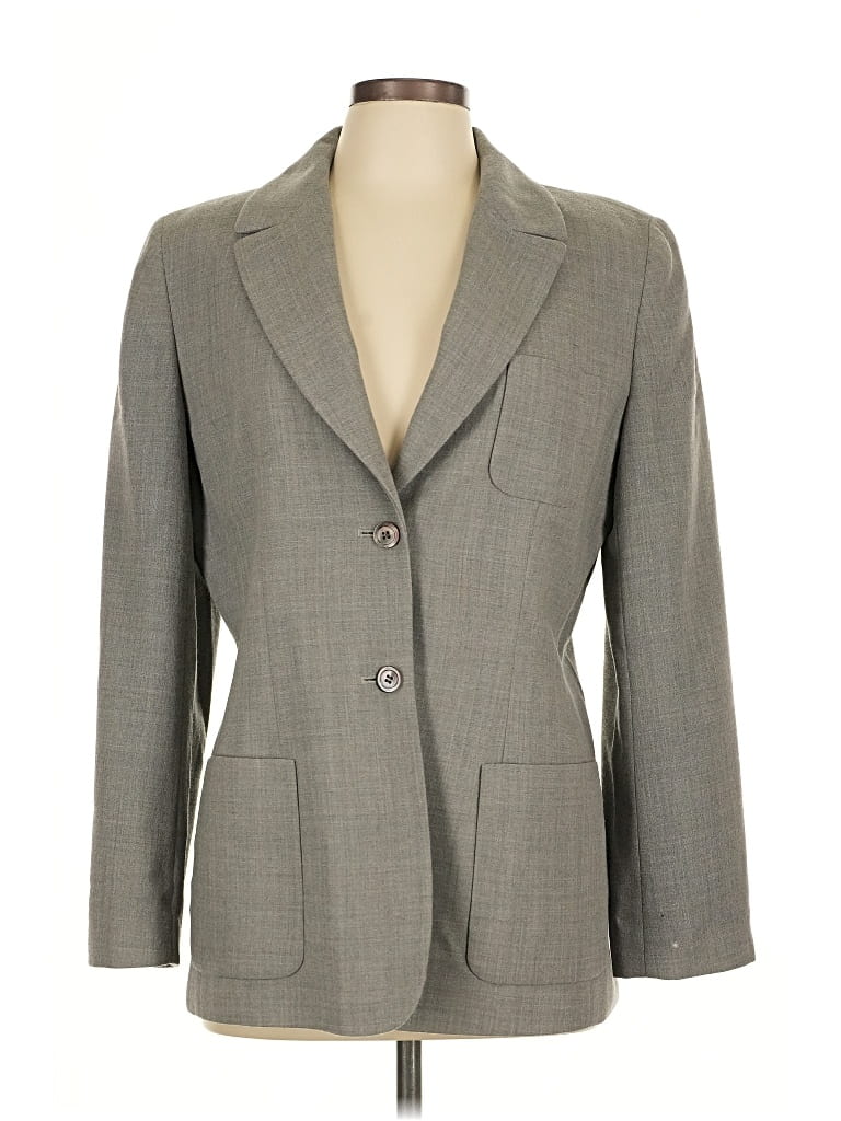 Pre-owned Josephine Chaus Blazer Jacket In Gray