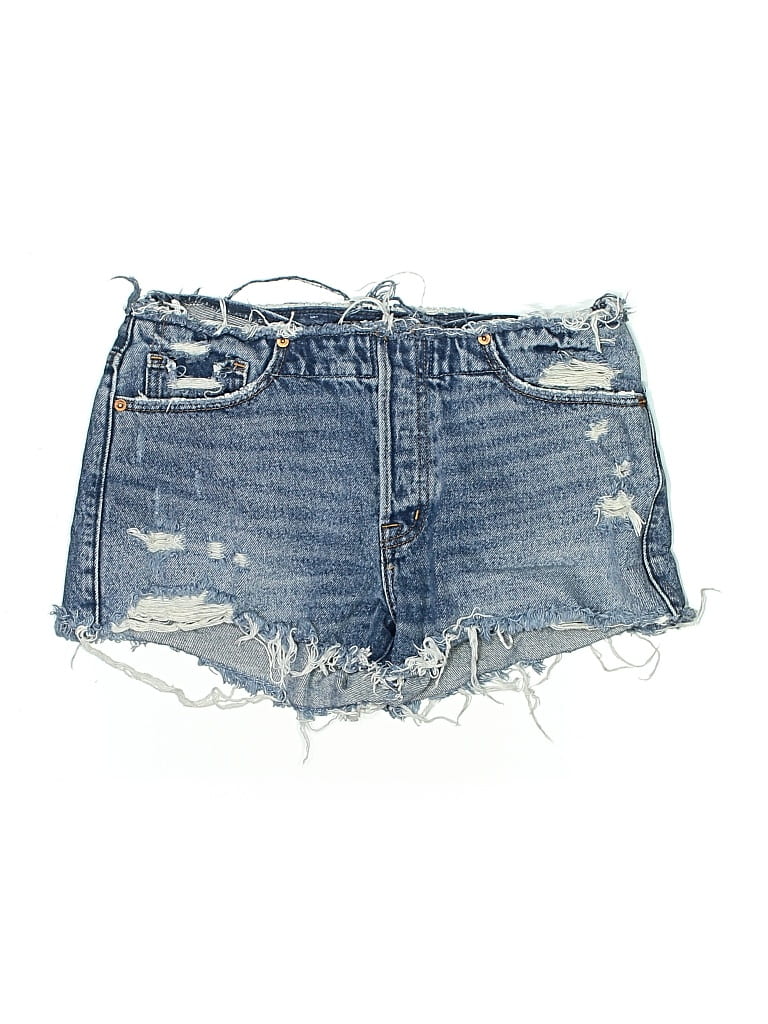 ABERCROMBIE & FITCH Pre-owned Denim Shorts In Blue
