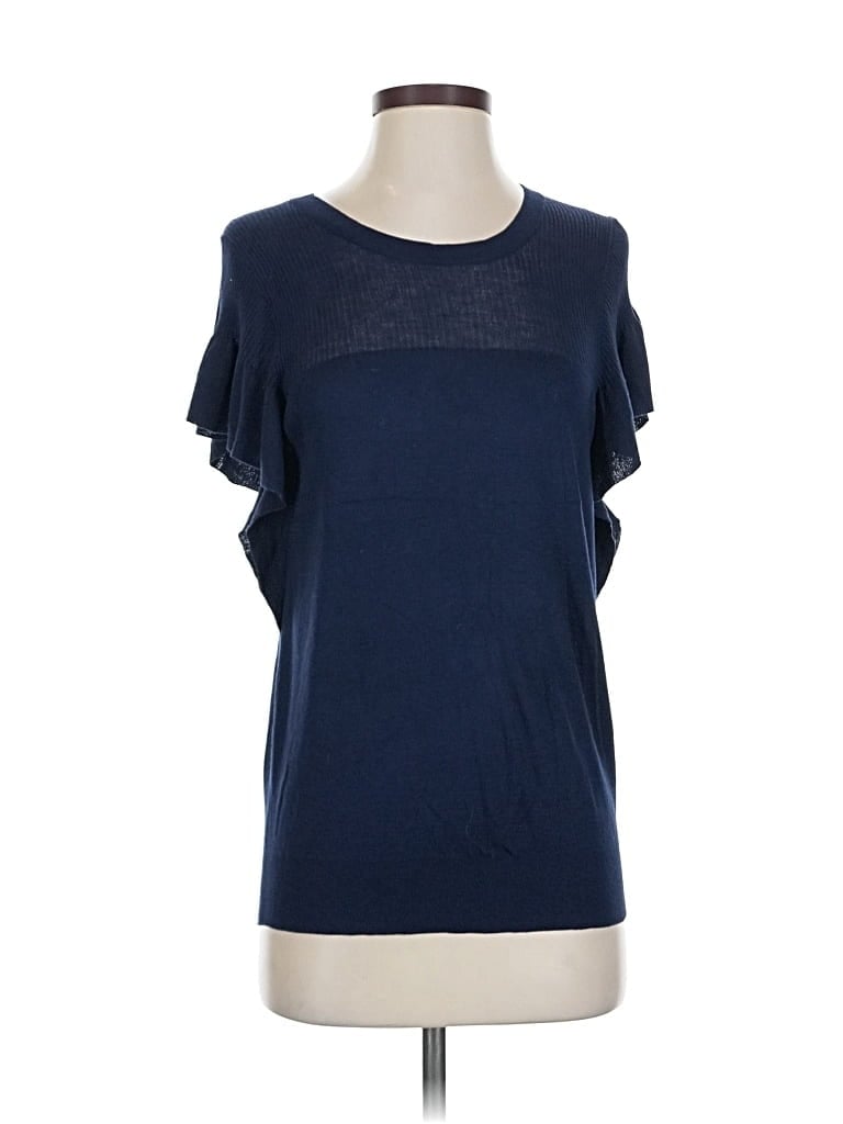 Pre-owned Banana Republic Factory Store Cardigan Sweater In Blue