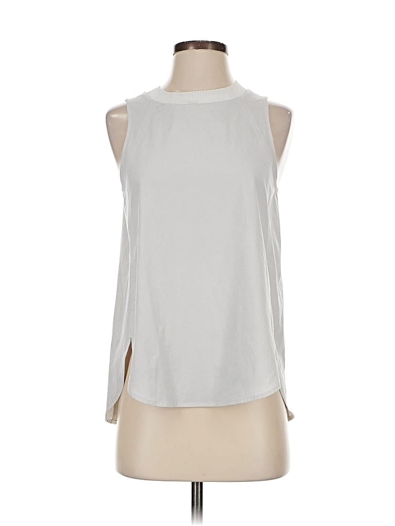 Click to view more detailed imagery on our partner's website Pre-owned Athleta Sleeveless Blouse In Silver