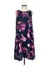 Halogen 100% Polyester Print Purple Casual Dress Size S - photo 1