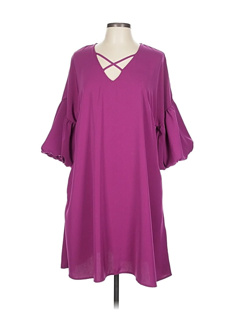Click to view more detailed imagery on our partner's website Pre-owned Davi & Dani Casual Dress In Purple