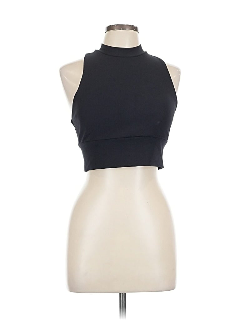 Pre-owned Kyodan Tank Top Black Halter Neckline Tops