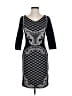 D. Exterior 100% Polyester Graphic Black Cocktail Dress Size S - photo 1