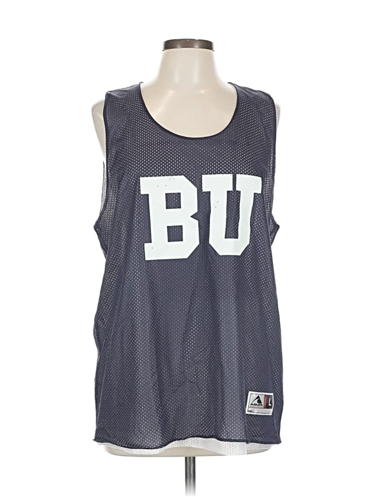 Pre-owned Augusta Sportswear Sleeveless Top Gray Scoop Neck Tops