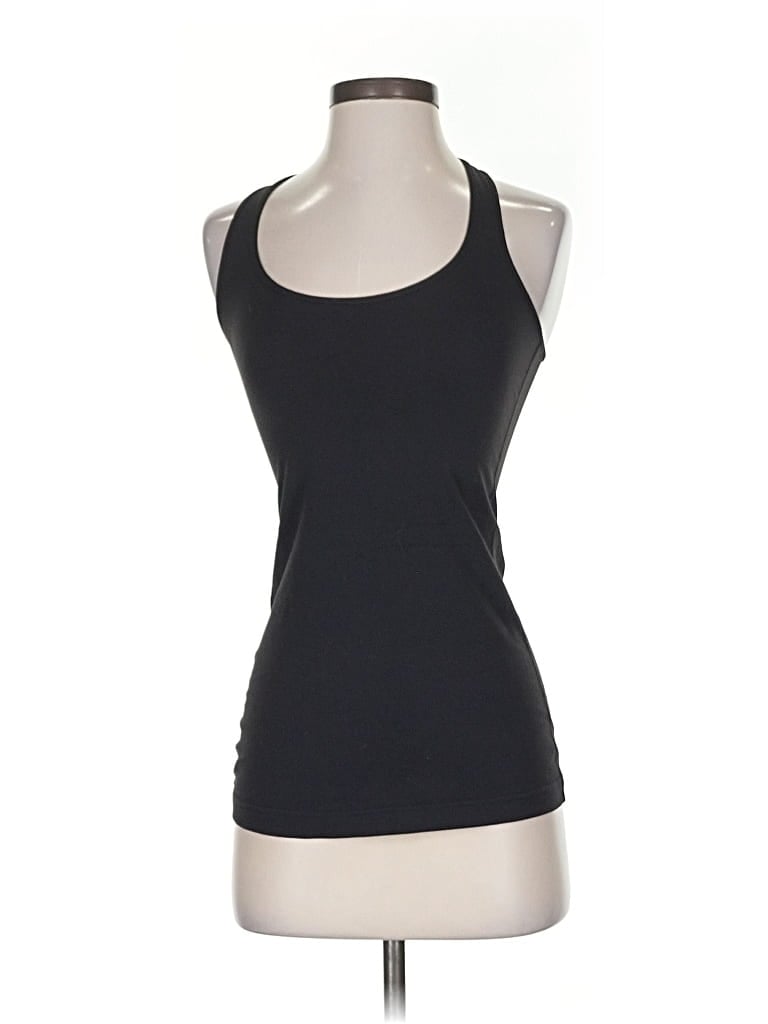 Pre-owned Lululemon Athletica Tank Top Black Halter Neckline Tops
