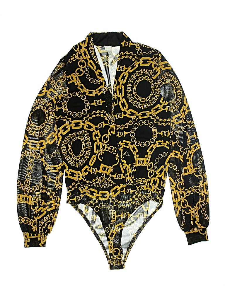 Pre-owned Assorted Brands Bodysuit In Black