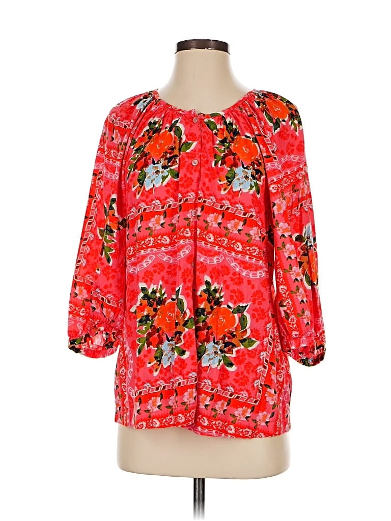 Pre-owned Lc Lauren Conrad 3/4 Sleeve Blouse In Pink