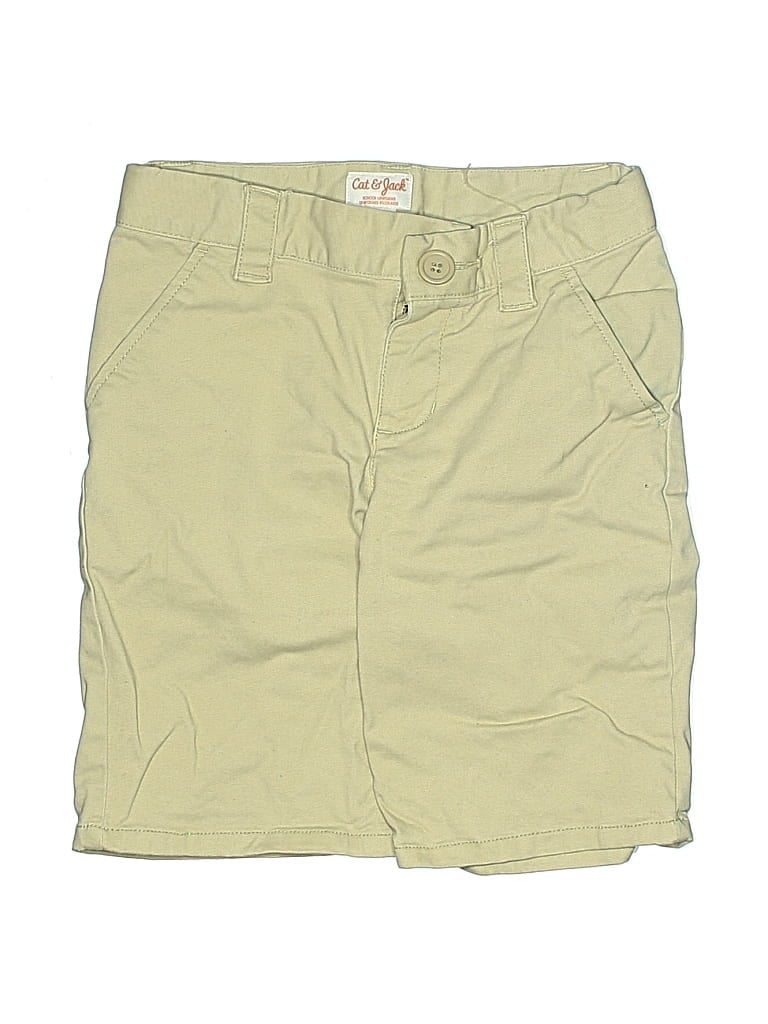 Pre-owned Cat & Jack Kids' Khaki Shorts In Brown