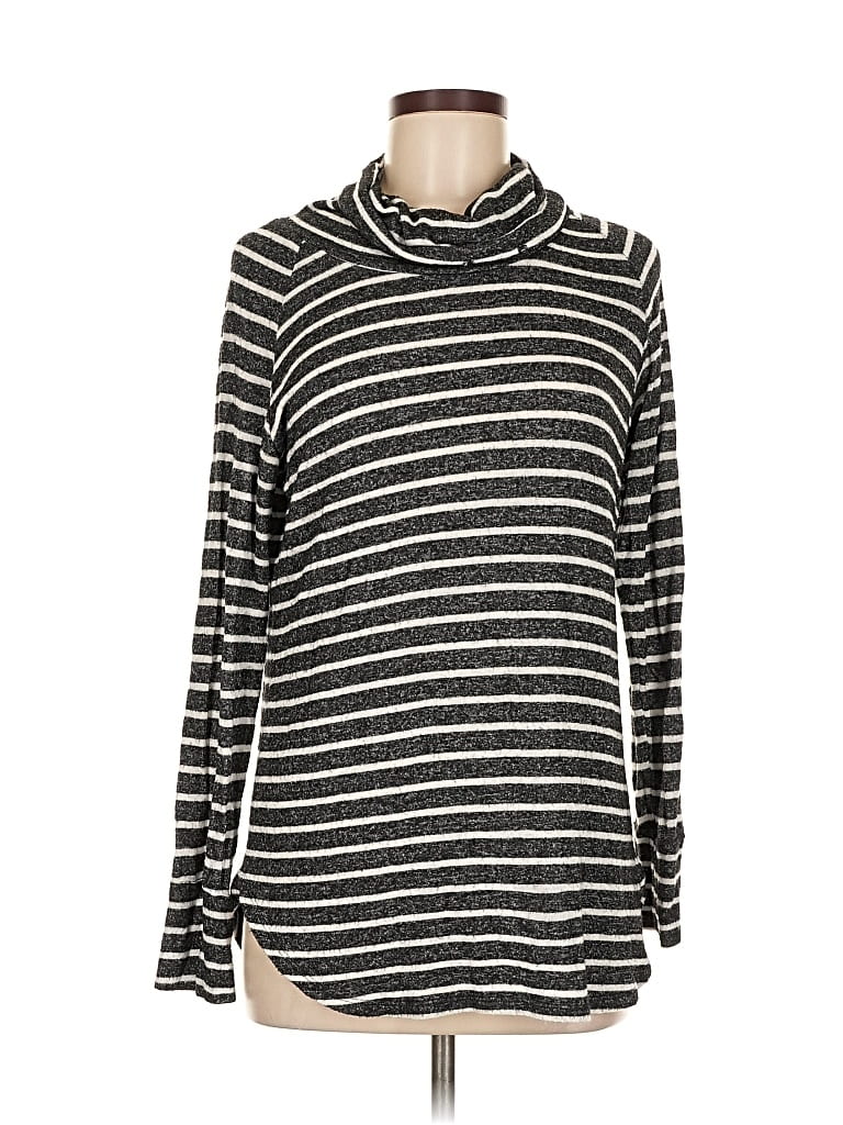 Pre-owned Mix By 41 Hawthorn Turtleneck Sweater In Silver