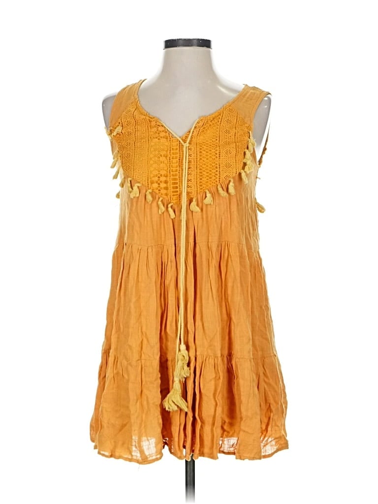 Pre-owned Vestique Casual Dress In Yellow