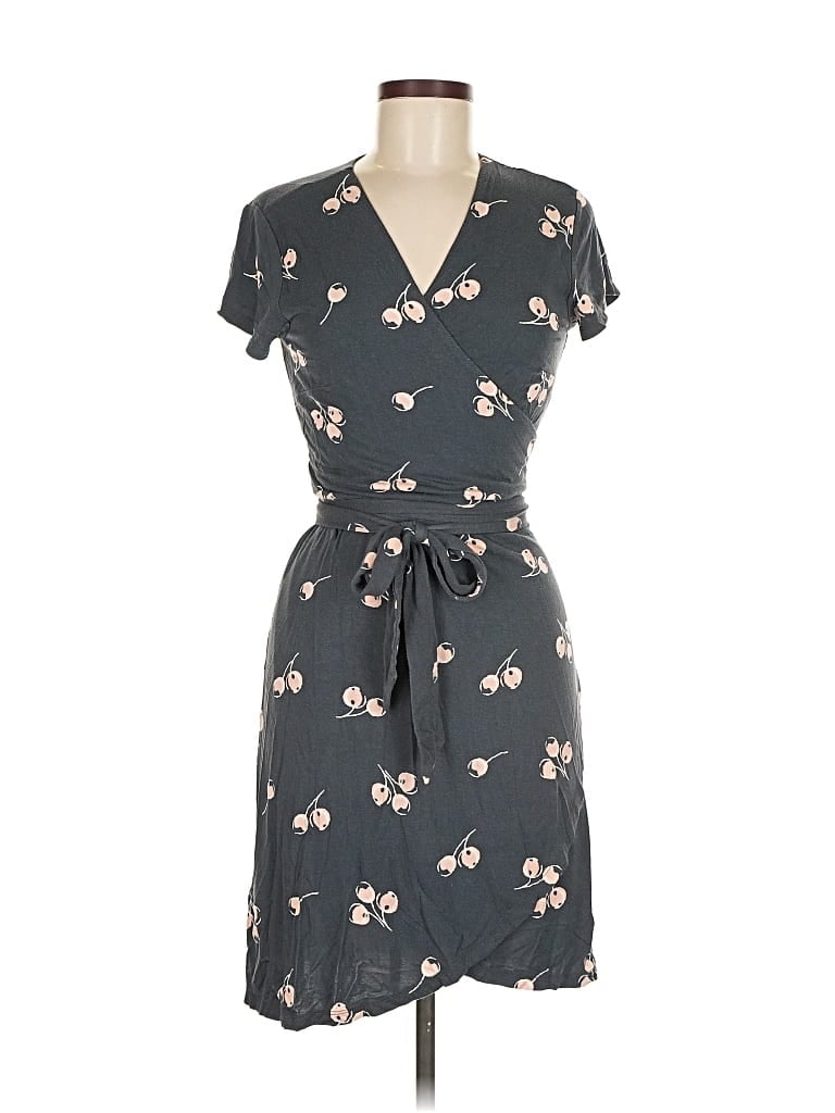 Pre-owned Ann Taylor Loft Casual Dress In Gray