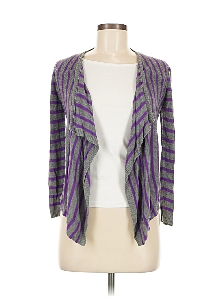 Pre-owned Dkny Cardigan Sweater In Purple