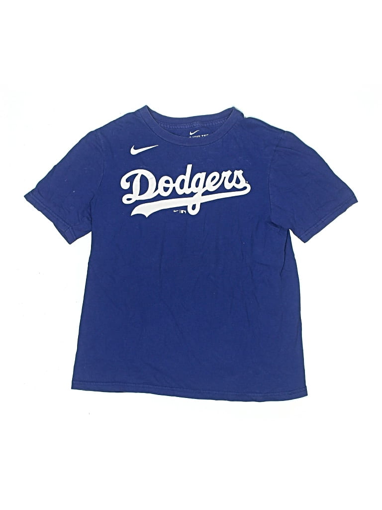 Click to view more detailed imagery on our partner's website Pre-owned Nike Kids' Short Sleeve T-shirt In Blue