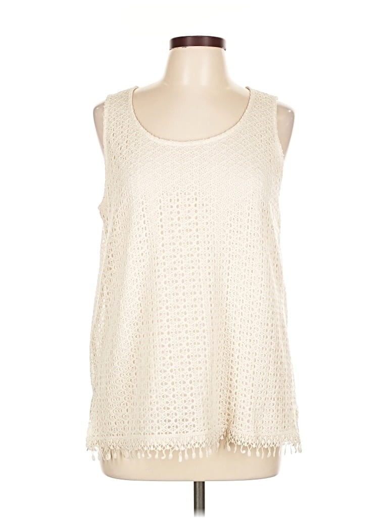 CHICO'S Pre-owned Sleeveless Blouse In White