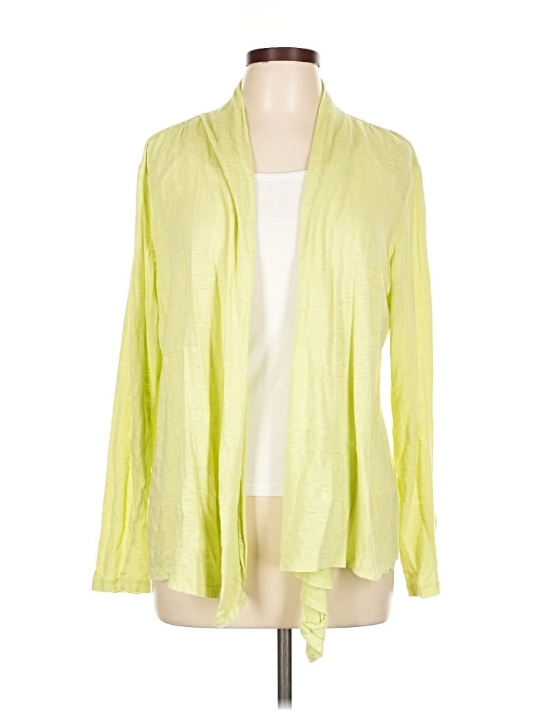 Pre-owned Jjill Cardigan Sweater In Green