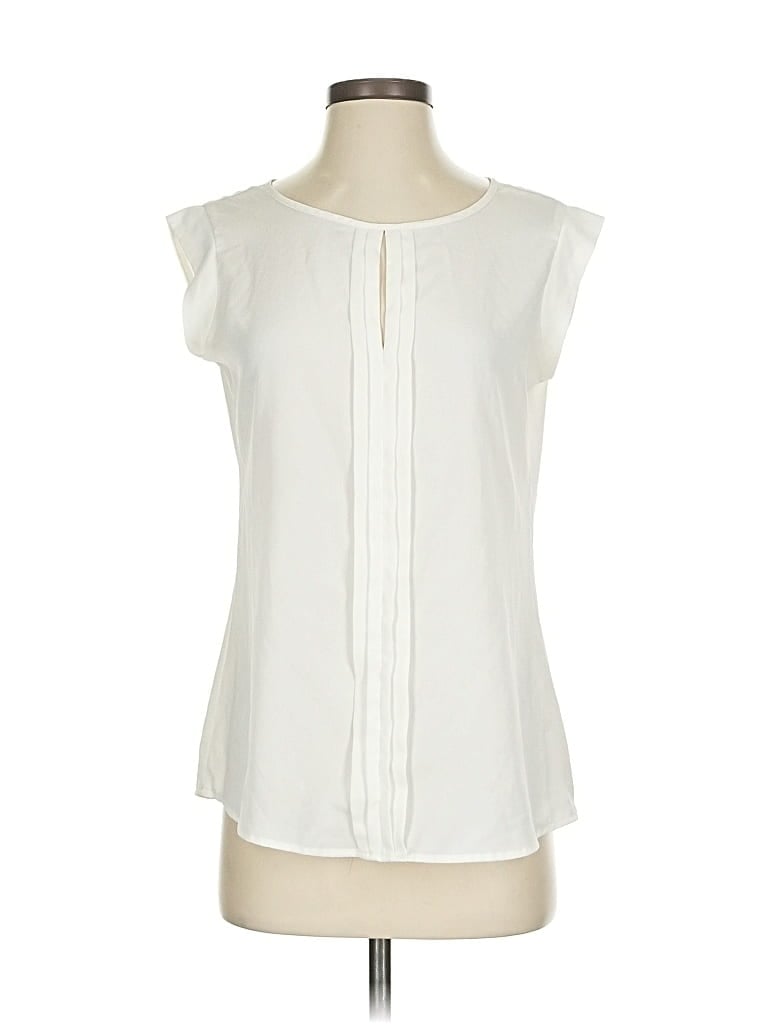 Pre-owned The Limited Sleeveless Blouse In White