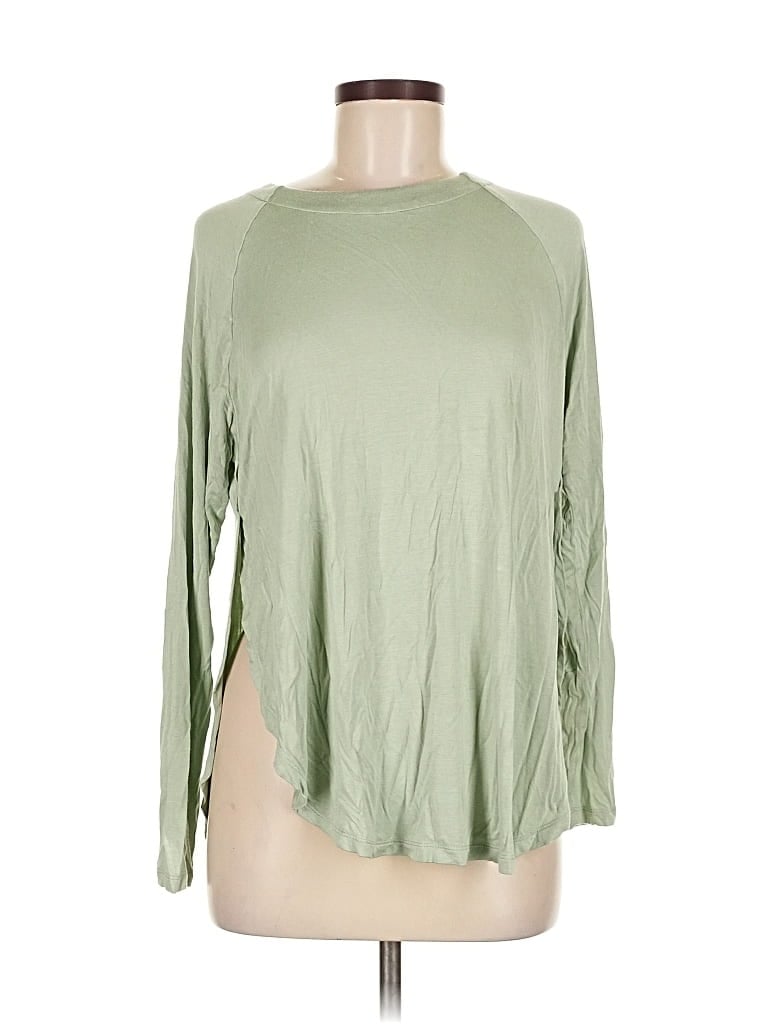 Pre-owned Betabrand 3/4 Sleeve T-shirt In Green