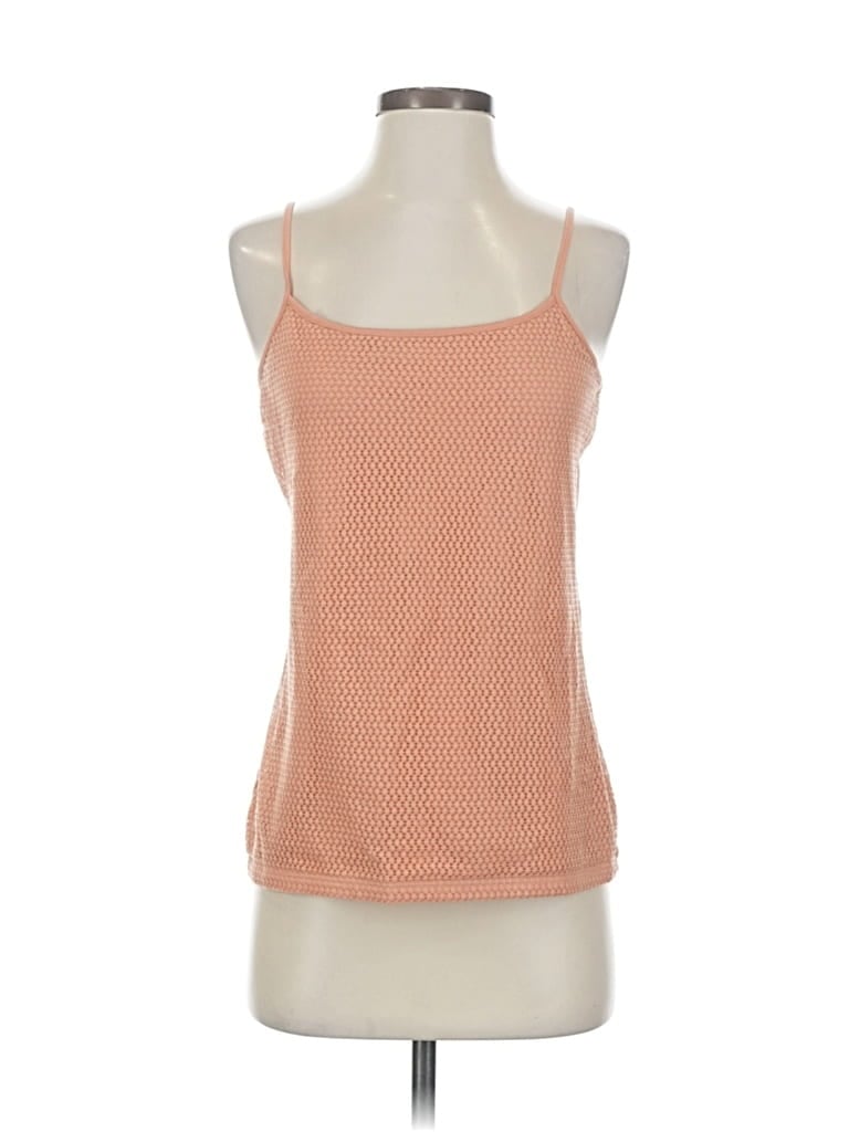 Pre-owned Ann Taylor Loft Tank Top Orange Scoop Neck Tops