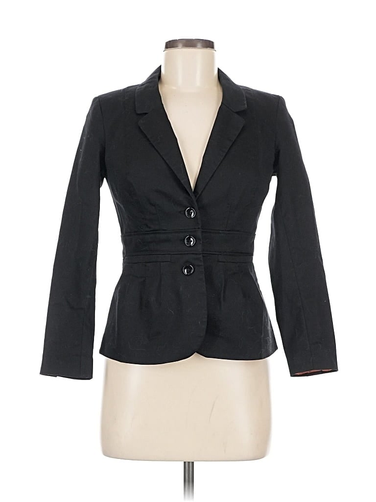 Pre-owned H&m Blazer Jacket In Black