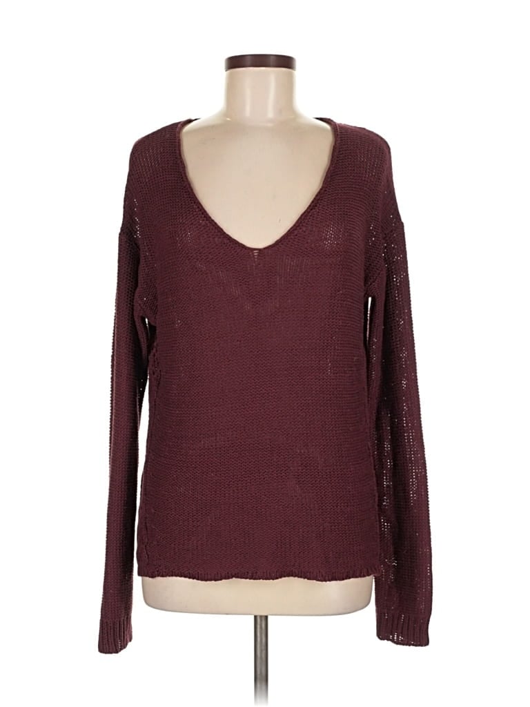 Pre-owned Harper Heritage Pullover Sweater In Burgundy