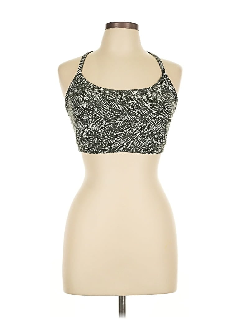 Pre-owned All In Motion Sleeveless Top Gray Halter Neckline Tops