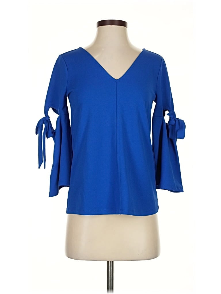 Click to view more detailed imagery on our partner's website Pre-owned Ann Taylor 3/4 Sleeve Blouse In Blue
